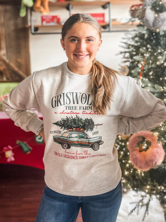 G Tree Farm Holiday Crewneck